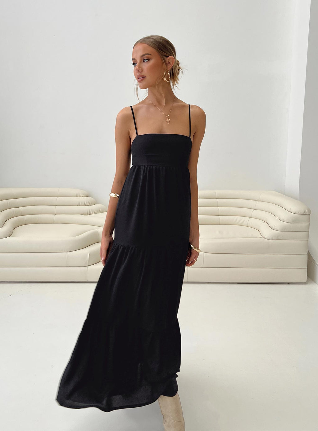 Dunster Maxi Dress Black