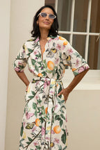 Botanica Short Sleeve Collared Dress
