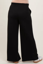 Black Drawstring Maternity Lounge Pants
