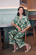 Bridgett Short Sleeve Collared Shirt Emerald