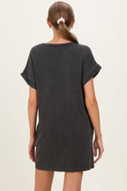 Charcoal Maternity T-Shirt Mini Dress