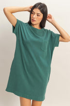 Forest Green Maternity T-Shirt Mini Dress