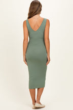 Sea Spray Notch Neckline Maternity Tank Dress