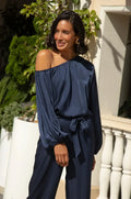 Sienna Off Shoulder Top Navy
