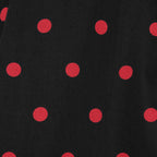 Claudia Flirty Fifties Style Polka Dot Dress In Black & Red