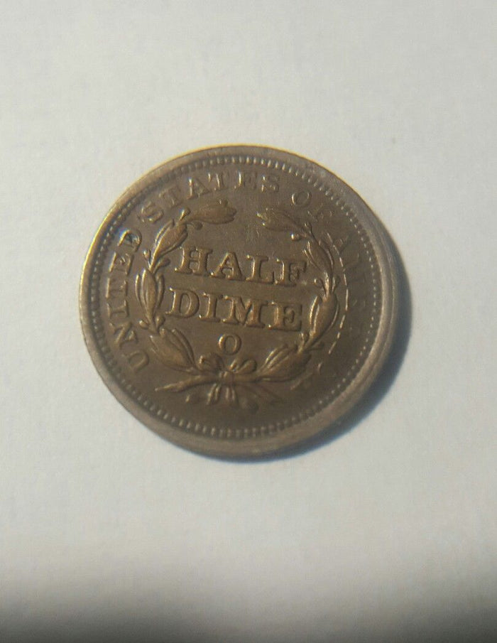 1857 O Half Dime XF-45 | Of Coins & Crystals