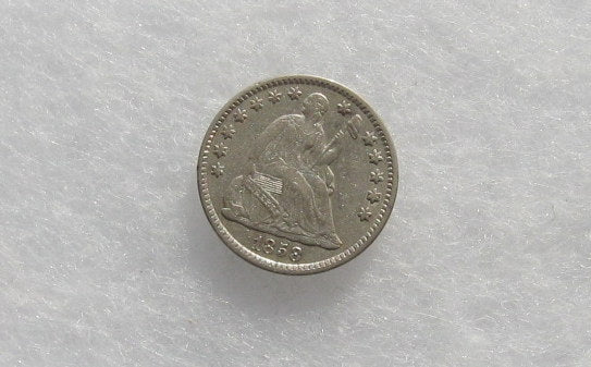 1858 Half Dime XF-40 | Of Coins & Crystals