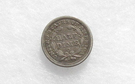1858 O Half Dime XF-45 | Of Coins & Crystals
