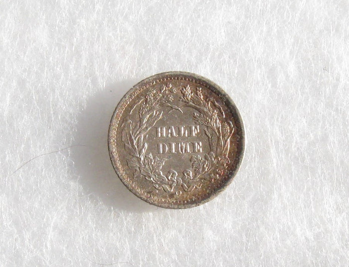 1860O Half Dime (CH UNC)  RESERVED for M. Davis - Of Coins & Crystals