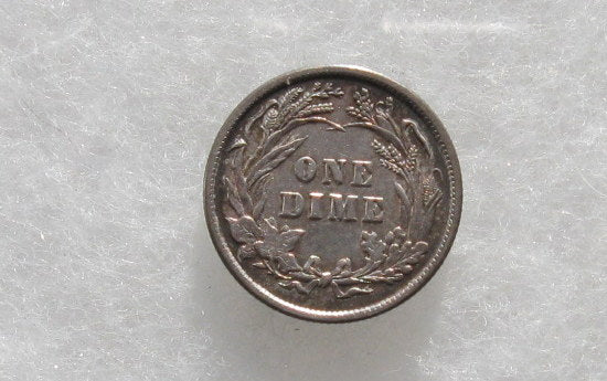 1896 Barber Dime AU-50 | Of Coins & Crystals