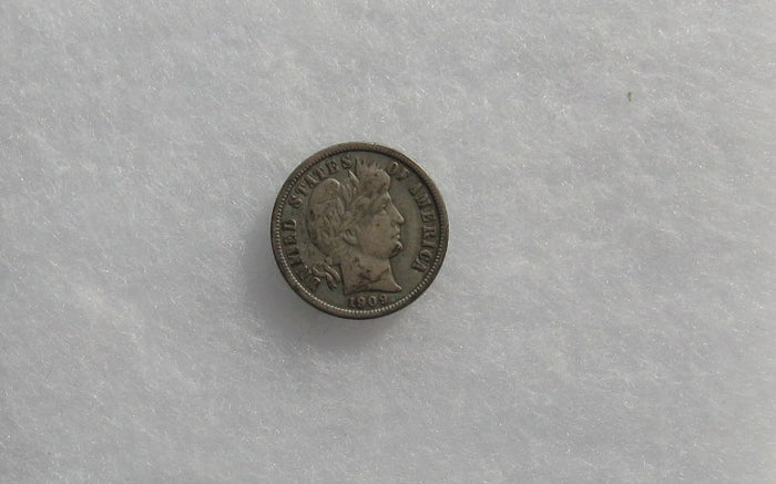1909 Barber Dime VF-20 | Of Coins & Crystals