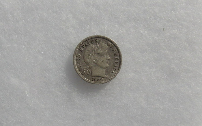 1909 Barber Dime XF-45 | Of Coins & Crystals