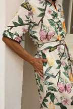 Botanica Short Sleeve Collared Dress