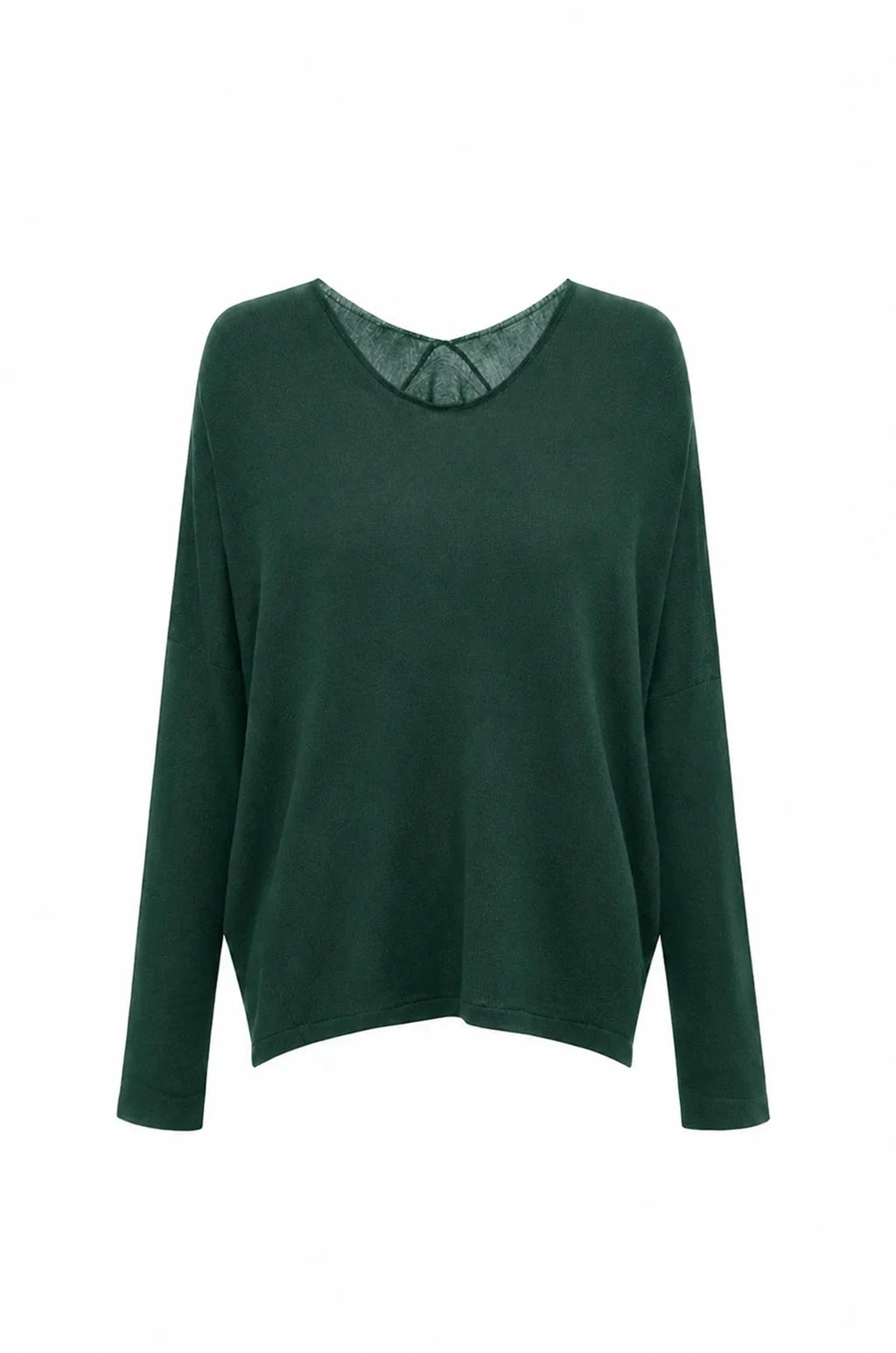 Sadie Fine Knit Jumper Forest Green