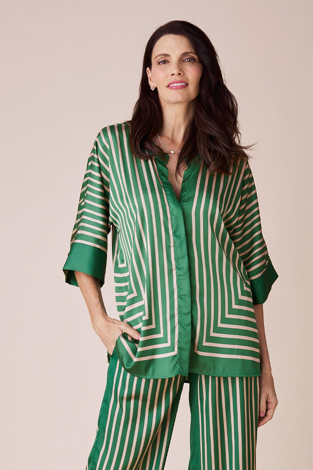 Alma Short Sleeve Top Emerald