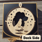 3D Wooden Dog Ornament: Australian Shepherd