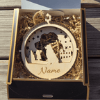 3D Wooden Dog Ornament: Australian Shepherd