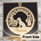 3D Wooden Dog Ornament: Beagle
