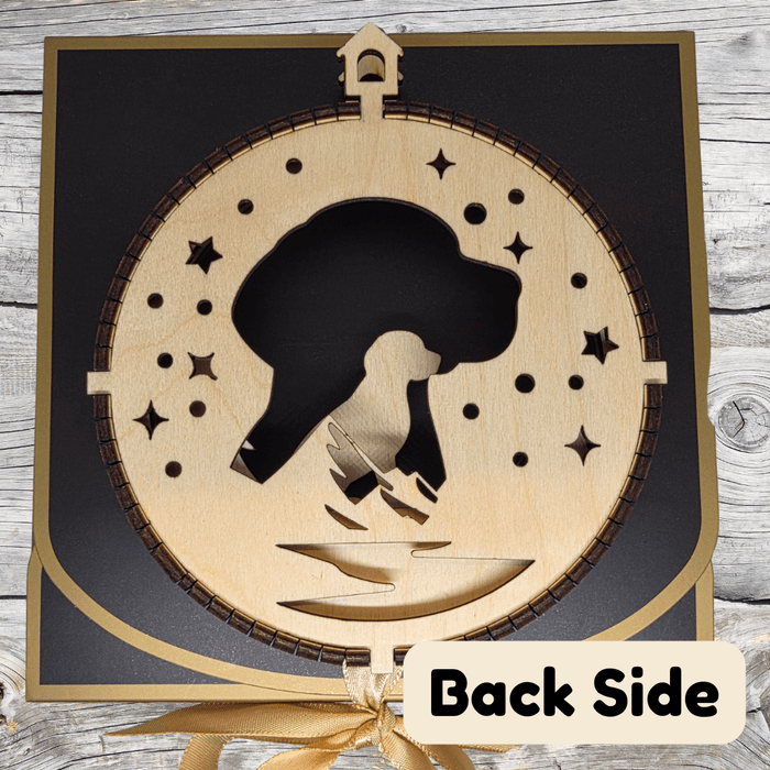 3D Wooden Dog Ornament: Beagle