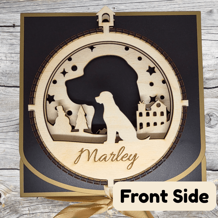 3D Wooden Dog Ornament: Labrador Retriever