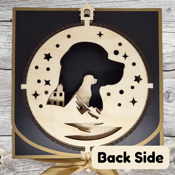 3D Wooden Dog Ornament: Labrador Retriever
