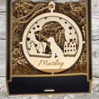 3D Wooden Dog Ornament: Labrador Retriever