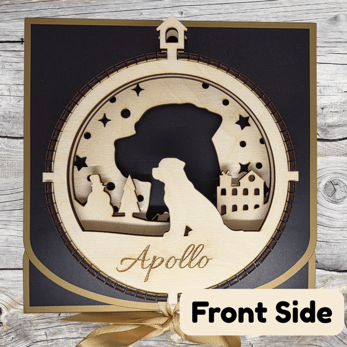 3D Wooden Dog Ornament: Rottweiler