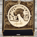 3D Wooden Dog Ornament: Rottweiler