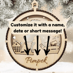 3D Wooden Dog Ornament: Toy Poodle