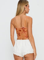 Shepherd Top Orange Floral