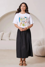 Summer Vibe Oversized Graphic T-Shirt White