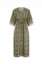 Natalia Short Sleeve Dress in Olive