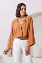 Monique Top Terracotta