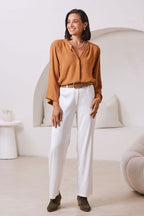 Monique Top Terracotta