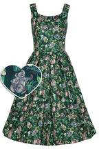Amanda Koala & Sloth Green Flared Dress