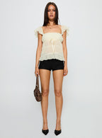 Brighter Than Stars Tiered Top Cream