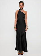 Elixaire Scarf Maxi Dress Black