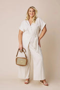 Jude Jumpsuit Linen Blend in Oatmeal