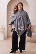 Silvia Cape Blue Grey