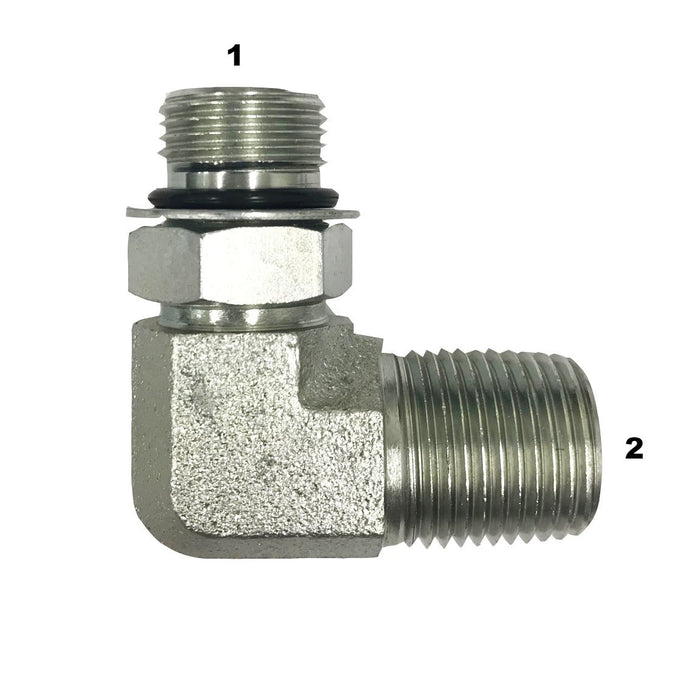 6806  |  Male O-Ring to Male Pipe 90 Degree Elbow