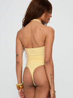 Dulce Vita Hardware Detail Bodysuit Lemon