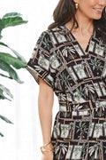 Jude Short Sleeve Jumpsuit in Maui Print