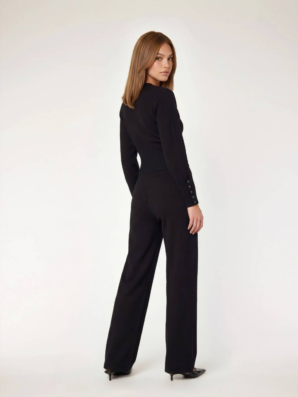 FAYE - Fitted Cardigan • Black