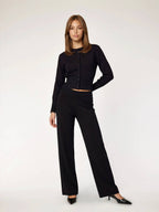 FAYE - Fitted Cardigan • Black