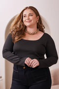 Lina Long Sleeve Top Black