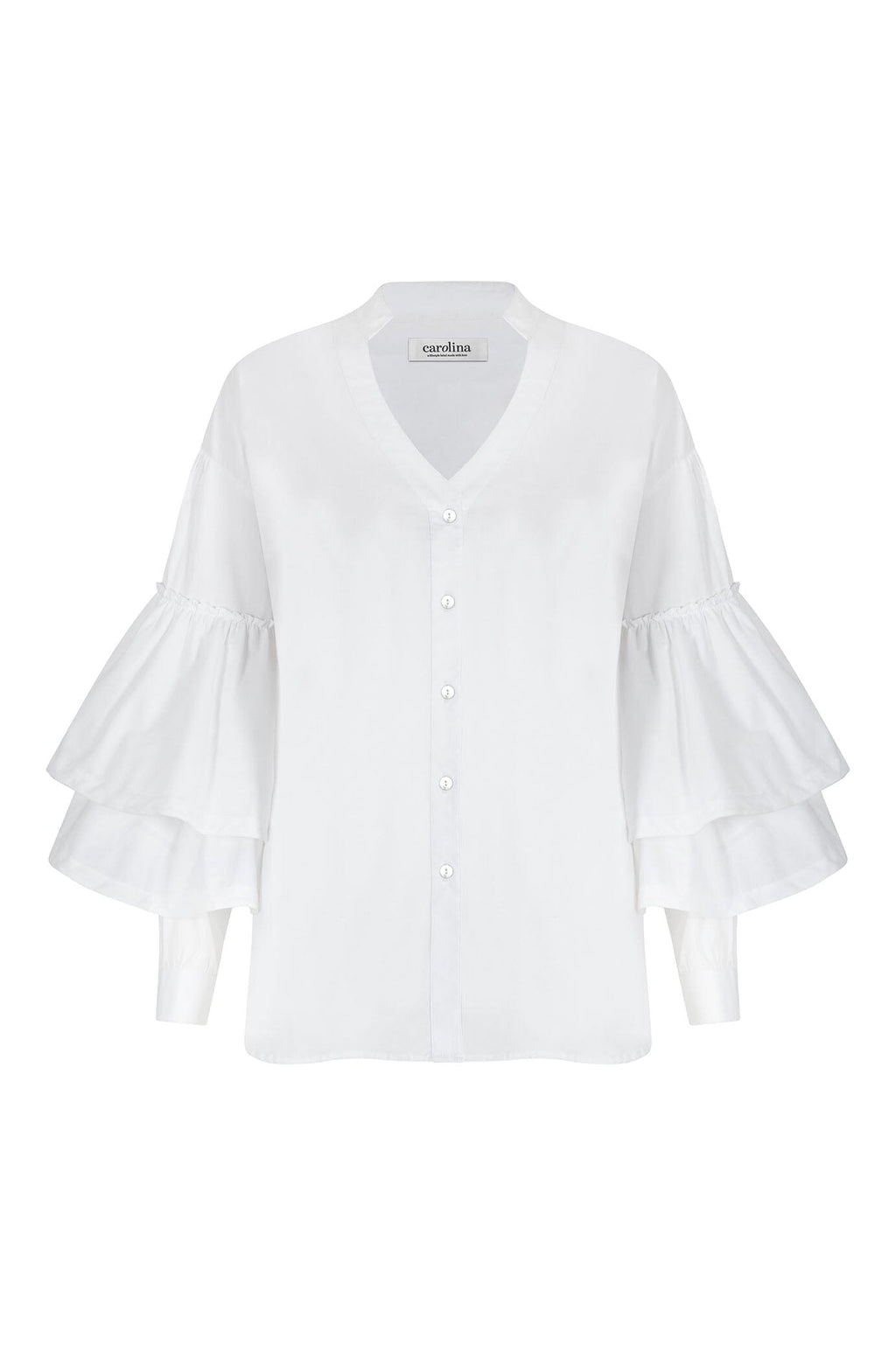 Alexis Long Sleeve Top White