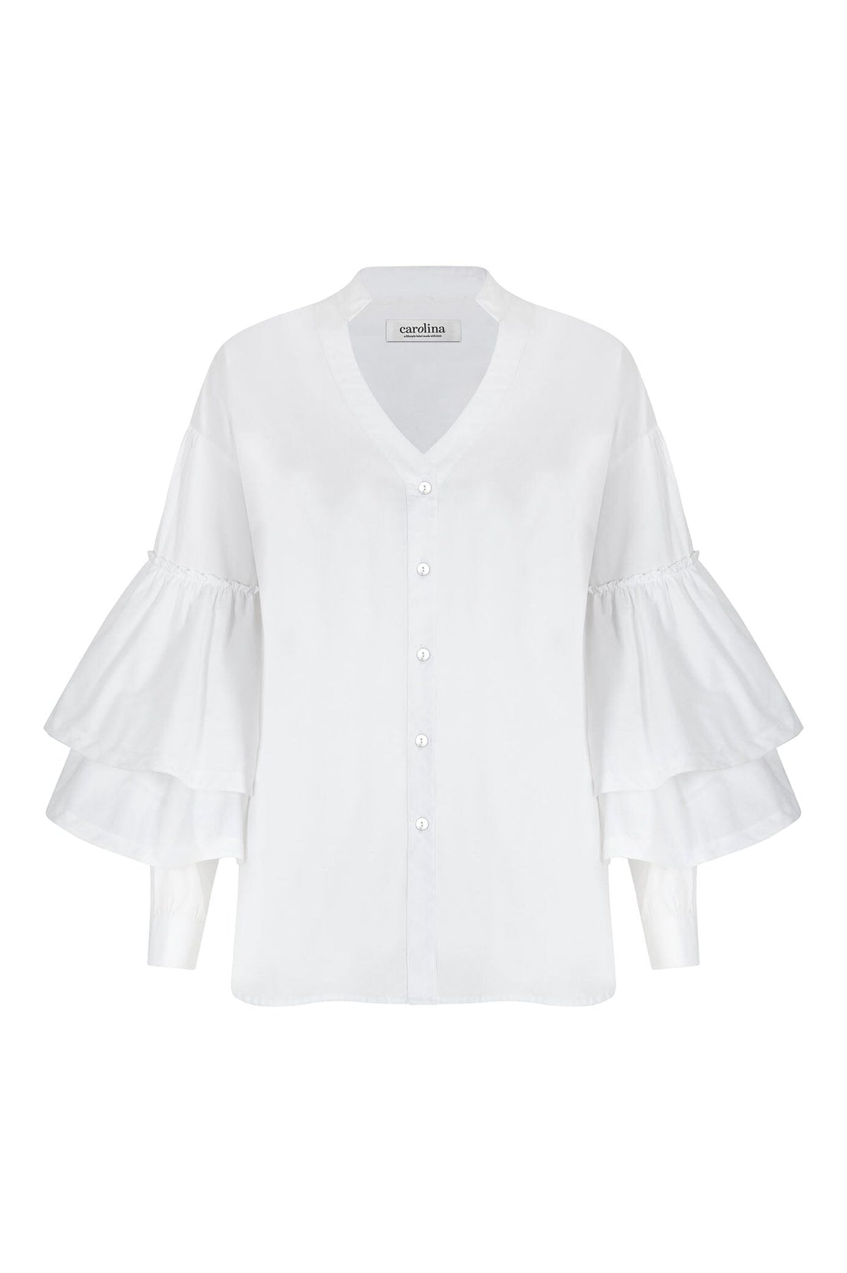 Alexis Long Sleeve Top White