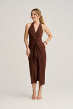 Vestido Lina Chocolate · Rêverie ·