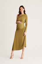 Vestido Matis Oliva · Embarazada ·