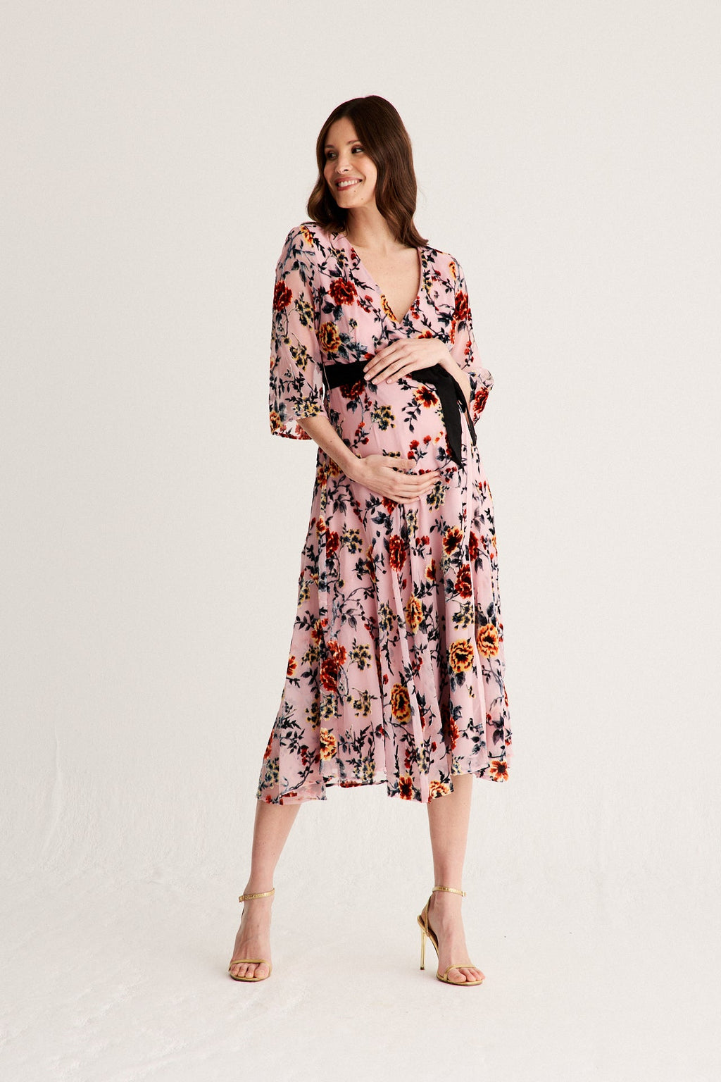 Vestido Florian Estampado Devoré · Embarazada ·